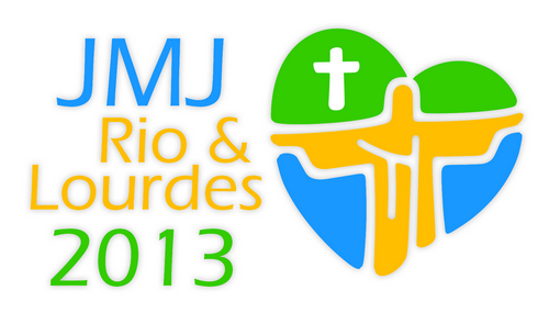 Bannière JMJ 2013 Rio et Lourdes