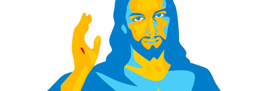 Jesus vu par St Faustine dans le style JMJ 2016