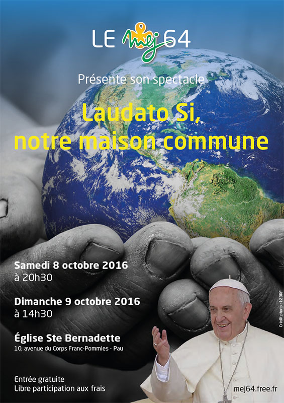 Affiche Laudato Si Maison Commune MEJ64 2016