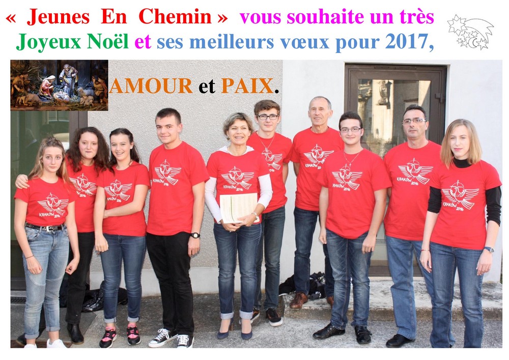 voeux 2016 2017 Jeunes en chemin