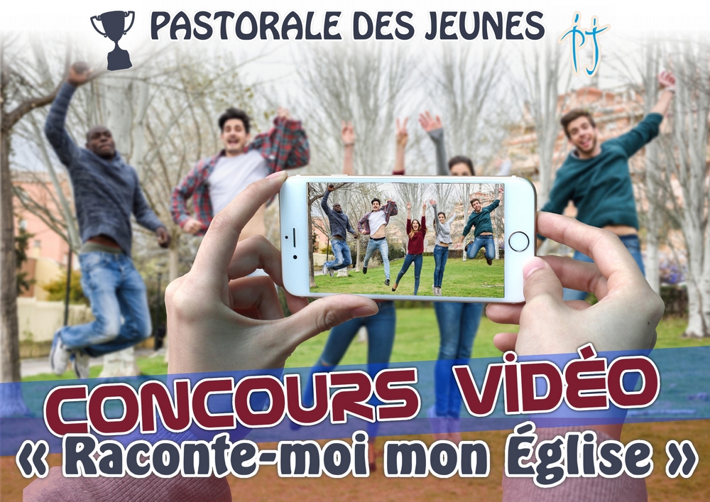 affiche concours video, raconte-moi mon Eglise