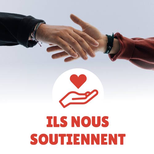 ils nous soutiennent, mains qui vont se serrer