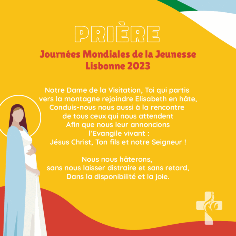 première partie de la prière officielle des JMJ 2023